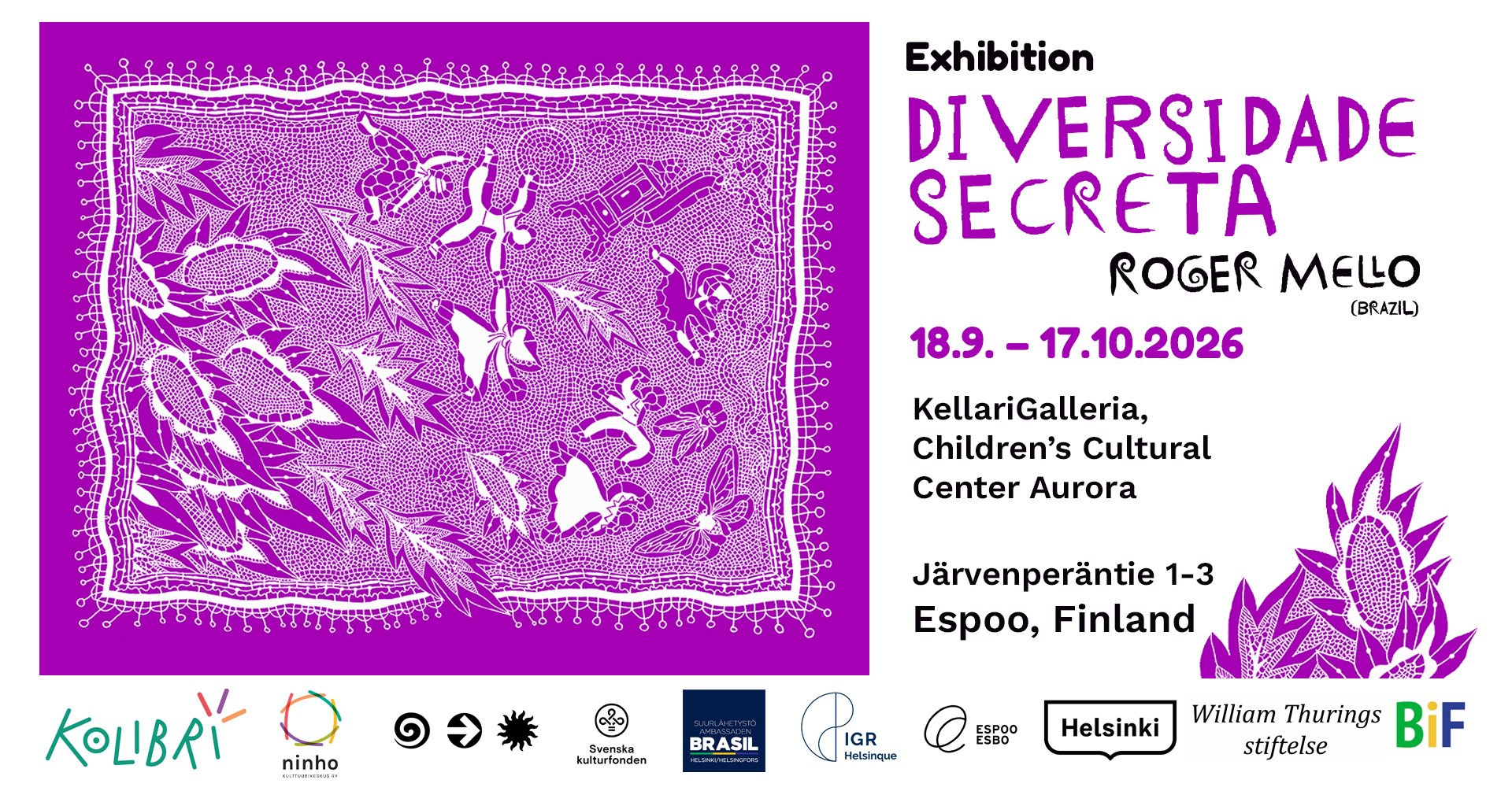 Roger Mello’s Visual Art Exhibition – Kolibrí Festivaali 2026 